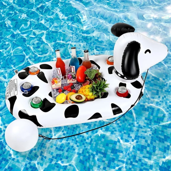 unbranded Floating Drink Holder for Pool, Floating Cabana Bar, Hot Tub Drink Holder for Adults, Inflatable Pool Accessories(Avocado)