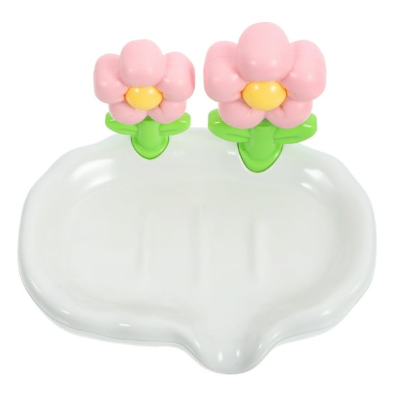 unbranded Flower Soap Tray Bathroom Soap Dish Decorative Soap Holder Countertop Soap Dish