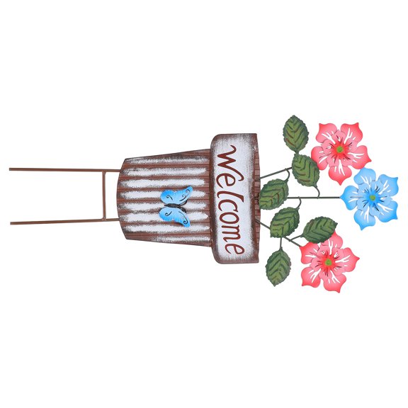 unbranded Flower Stakes Yard Decor Garden Art Solar Lights Netting White