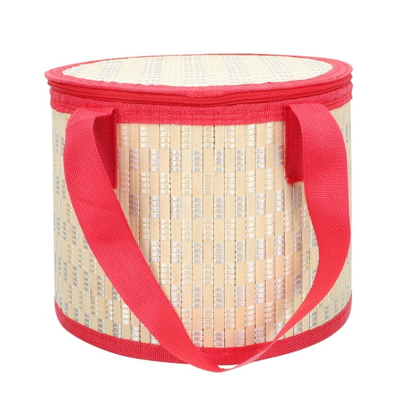 unbranded  Folding Bamboo Basket Retro-colored Gift Storage Container