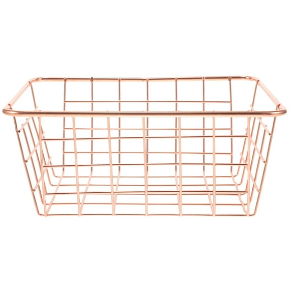 FUEENIRVA Golden Storage Organiser Basket 1Pc 7.9x6.1x3.5in