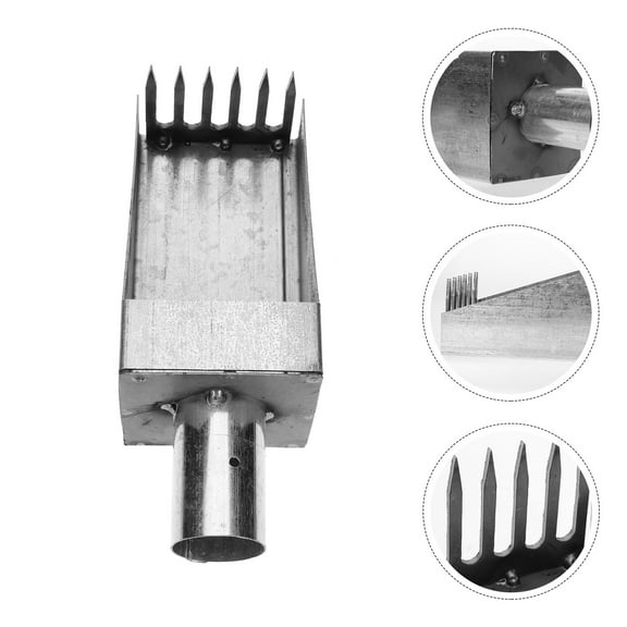 Moluckfu Fruit Tool Picker with Telescopic Handle Silver 1Pcs