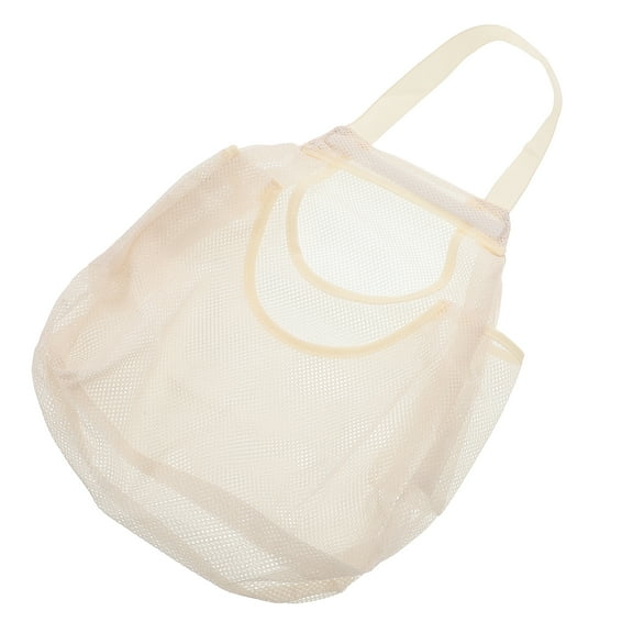 unbranded Fruit Picking Bag Fruit Net Storage Bag 45.00X26.50X0.20CM Beige