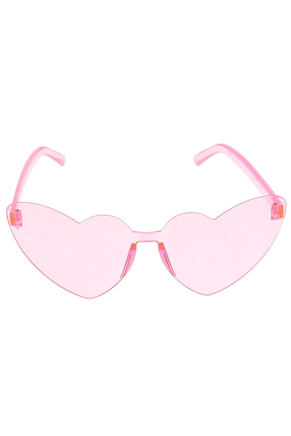Fun Glasses Cycling Glasses Sunglasses Heart Glasses Miss 14.5X14X6CM Pink