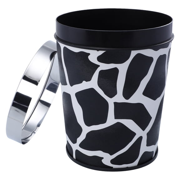 unbranded Garbage Bin Container Open Trash Can Joyful Life Trash Can Office 26x21cm White