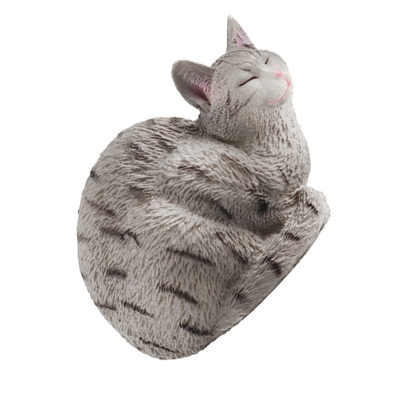 KALLORY Cat Statue Plastic 1Set 2.8x1.9x1.6in