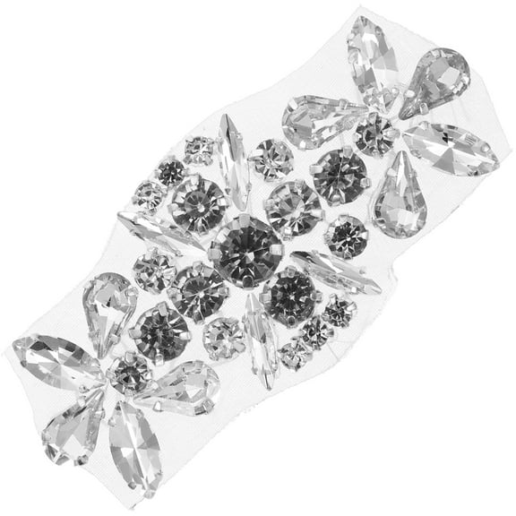 unbranded  Garment Belt Applique Decorative Rhinestone DIY Decoration Adhesive Patch Bride