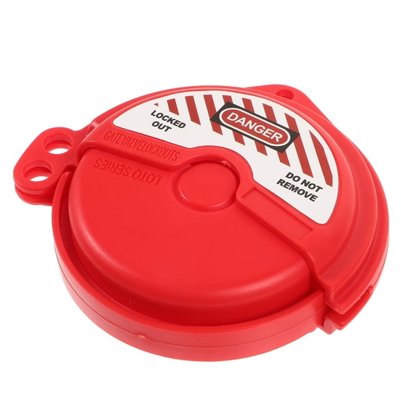 HOMEMAXS Propane Tank Lock Valve Lockout Device with ABS Material in Red Color Fits Various Sizes