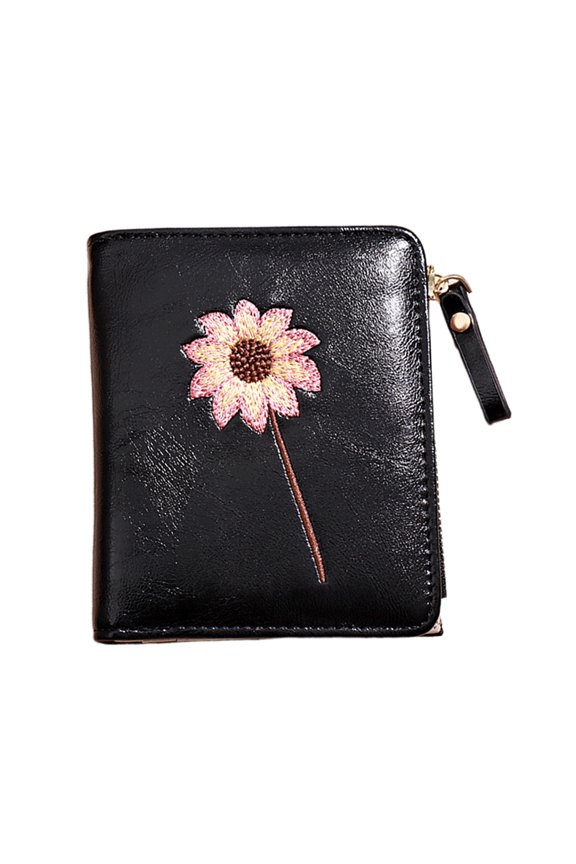 unbranded Girls Purse Multi-position Wallet Flower Pattern Student Miss