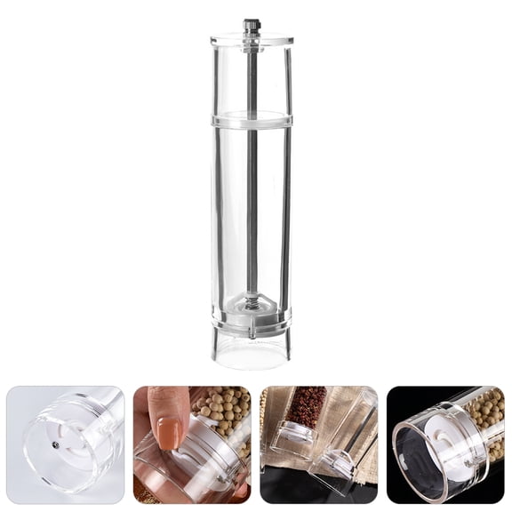 Raindrops Salt Grinder Refillable Adjustable Acrylic Grinding Sea Salt For Adults At Home Use 1Pcs