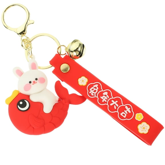 Cartoon Rabbit Keychain for Daily Use Multi Color PVC Metal Material Perfect for Bags and Gifts