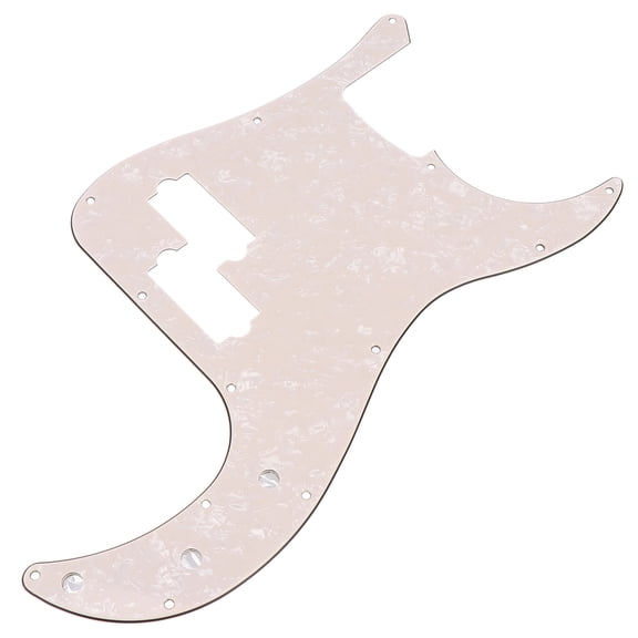 DECORNIJIA Plastic Bass Pickguard for Bass Guitar Parts 1Set 14.6X7.9in