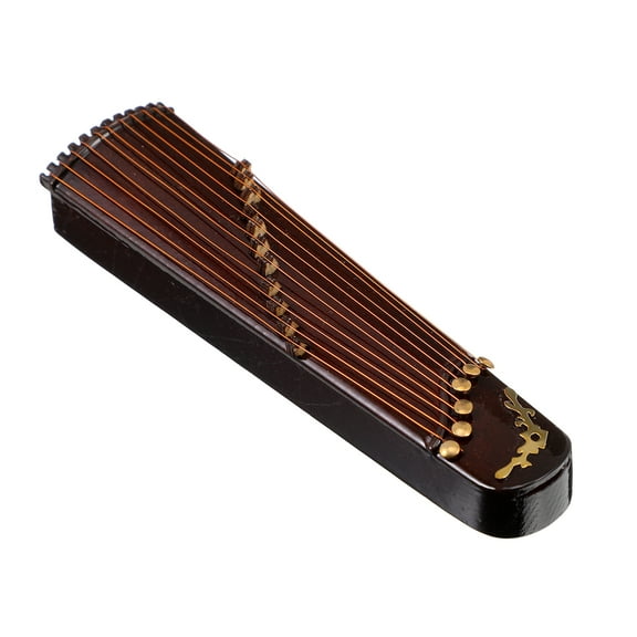 unbranded Guzheng Model Ornament Desktop Decoration Miniature Musical Instrument