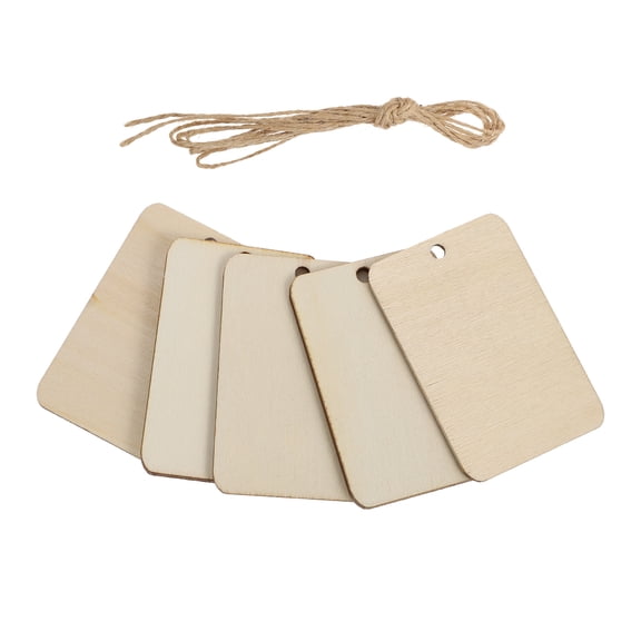 unbranded  Hand-painted Craft Rectangular Wood Slices Aesthetic Dowels Office