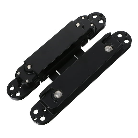 unbranded  Invisible Door Hinge Adjustable Butt Rotating Book Shelf Pin Black
