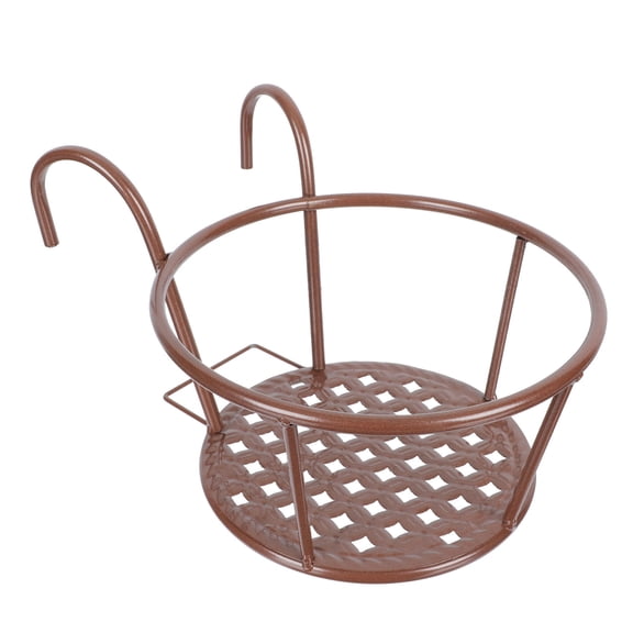 unbranded Hanging Flower Stand Planter Basket Deck Railing Pot Coffee