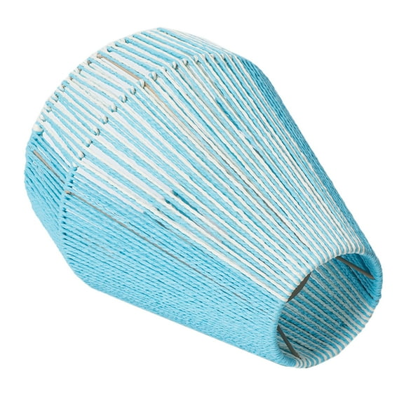 KALLORY Lamp Shade Cover Paper Rope Blue 1Pack Light Filtering for Interior Designers