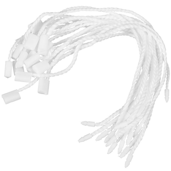unbranded Hanging Tags Loops Clothing Price Locks Rope Belts Ties White