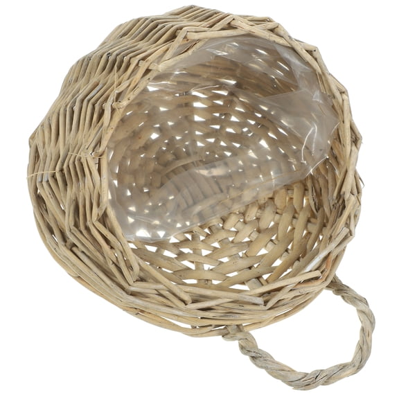 unbranded  Hanging Woven Basket for Flower Flowers Wicker Baskets Plant