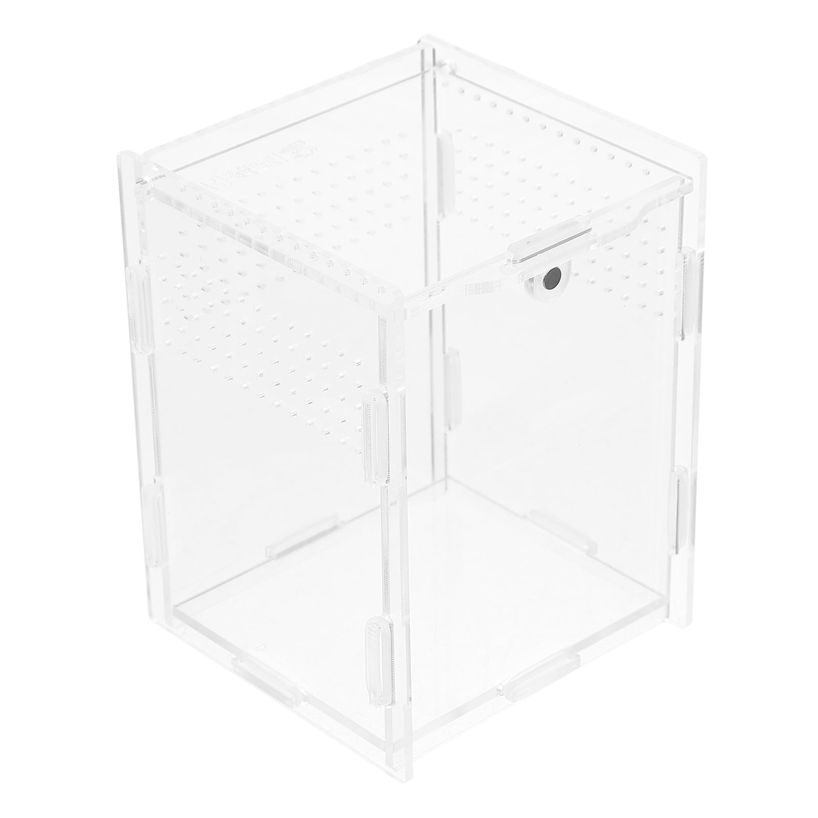 WHAMVOX 1Pc Reptile Feeding Box for Pet Display and Ventilation 8X7X10cm