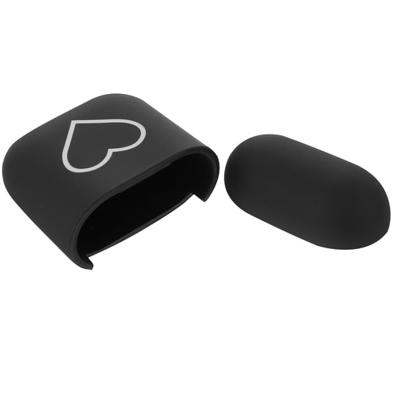 unbranded Headphone Pouch Plugs Earphone Case Compact Earbud Case 5.5x4.5cm Black