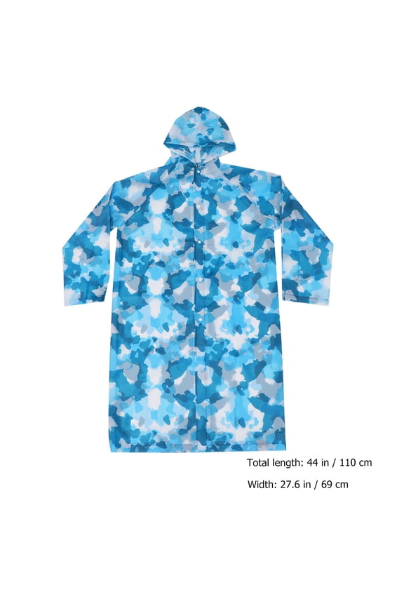 Heavy Duty Rain Poncho Practical EVA 1Pack for Men Women Adults Random Color