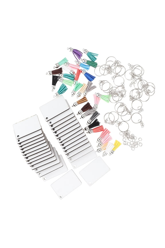 Heat Transfer Key Chain Wire Gadgets Keychains Blank Ornaments Locket Lovers
