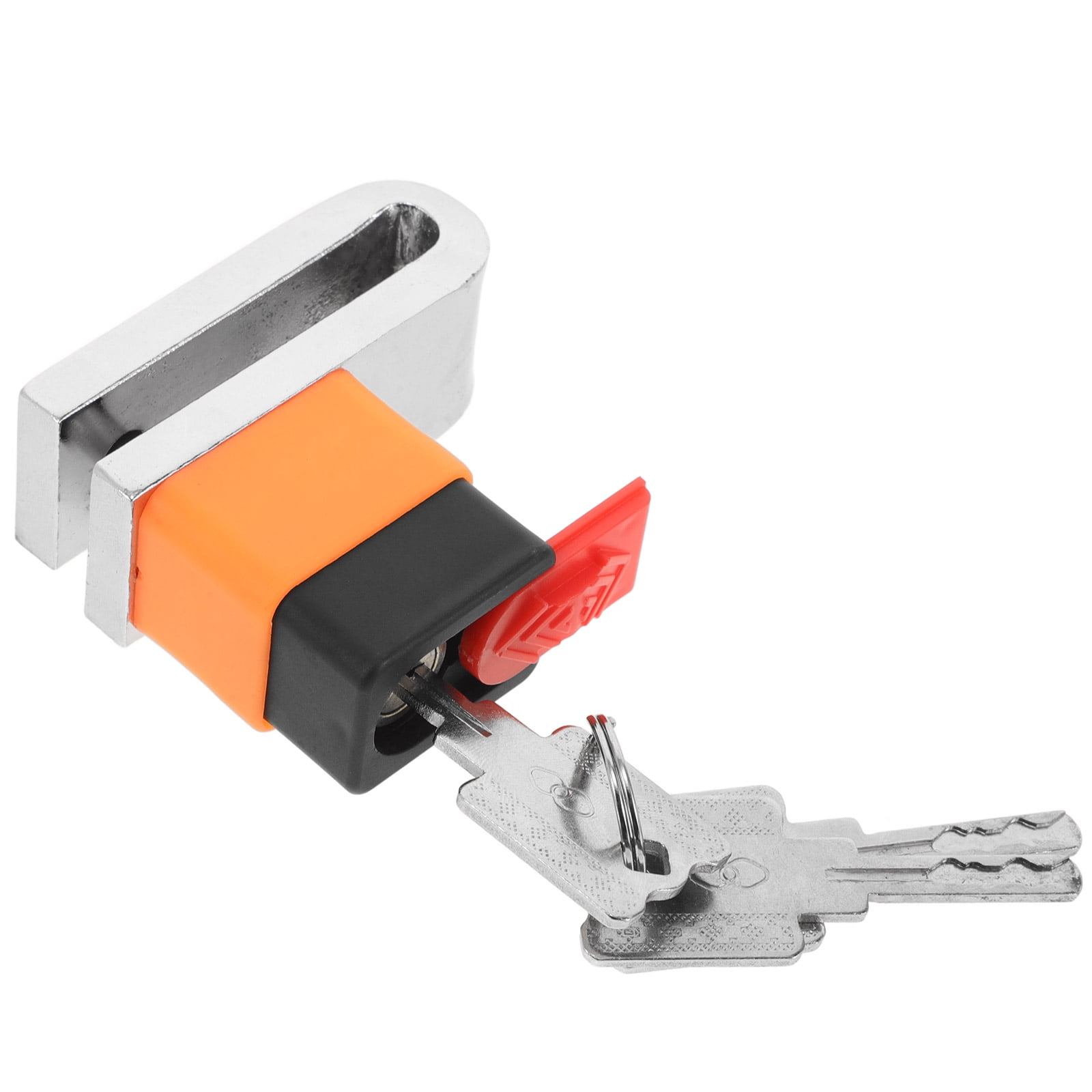 unbranded Heavy Duty Electric Bike Disc Brake Lock With 3 Keys Anti Theft Motorcycle Wheel Lock Secure Scooter Lock Motorcycle Disc Lock With Alarm Scooter Lock Security Accessories