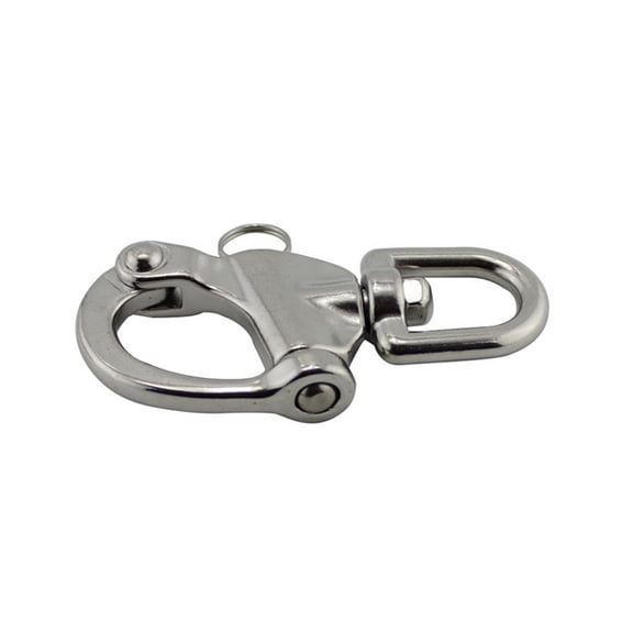 unbranded Heavy Duty Shackle Hook Swivel Eye Snap Shackle Silver