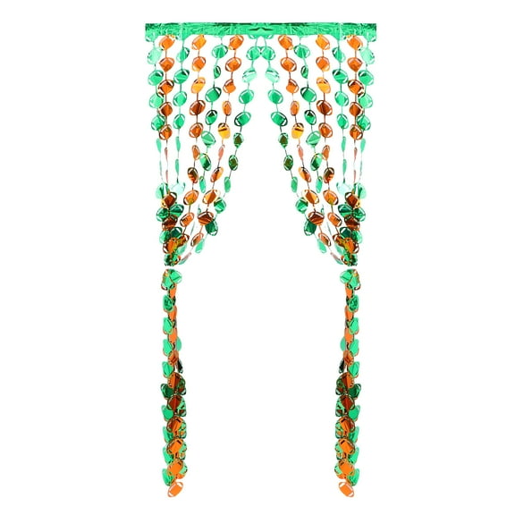 FONDOTIN rain silk curtain Tassel Backdrop Plastic Photo Prop Party Organizers Birthday Party 1 Set