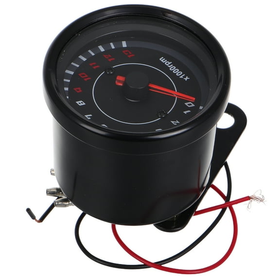 unbranded High Motorcycle Tachometer with LED Backlight Universal 13000 Speedometer with Red and Light for Single-Cylinder Motorbikes