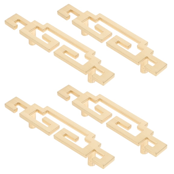 unbranded Hinge Sliding Cabinet Door Hardware Cabinet Handle 10.50X2.30X2.00CM Golden