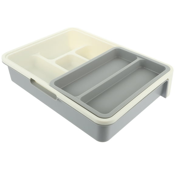 Milisten Drawer Organizer For Kitchen With Multi Grid Design 1Set 12.4X9.3X3In
