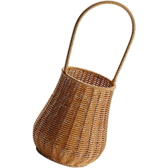 unbranded  Imitation Rattan Flower Basket Wicker Storage Decorations Woven Bride