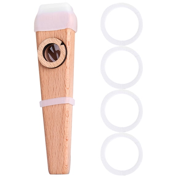 Wood Kazoo Musical Instrument for Playing with Guitar Ukulele Lightweight and Portable Assorted
