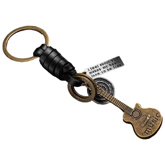 unbranded Key Chain Car Key Ring Backpack Keyring Simulated Guitar Keychain Purse Bag Hanging Ornament