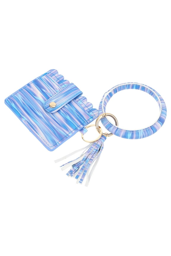 Key Fob Pendant Unique Design Keychain Miss 12X10X2CM Blue