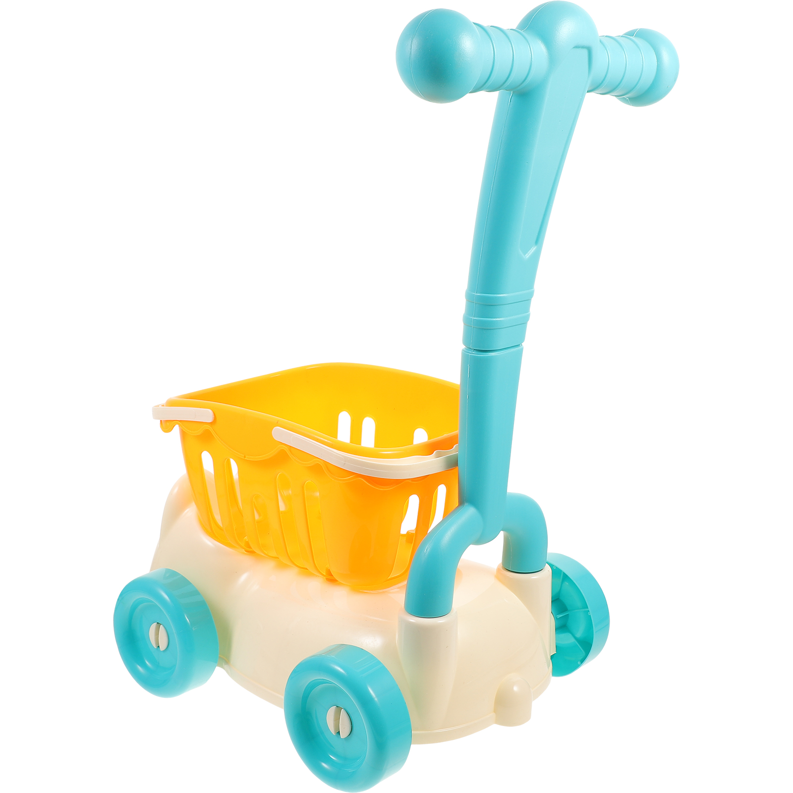 unbranded  Kids Shopping Basket Baby Stroller Toy Cart Toddler Mini for Green