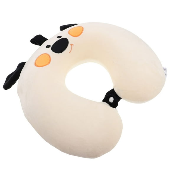 unbranded Kids Travel Pillow For Airplane Road Seat Neck Chin Supporting Stop Head From Memory Foam With Cute Dog Animal Cover