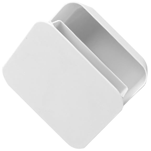 HOMEMAXS Wall Mounted Makeup Storage Box ABS White No Drilling Required Keeps Room Tidy 7.87x3.94x6.69 Inches