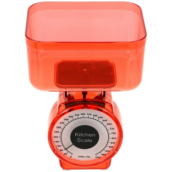 LITINKIMI Mechanical Platform Scale Orange Plastic 1Pack 6.84X4.48X3.46Inch