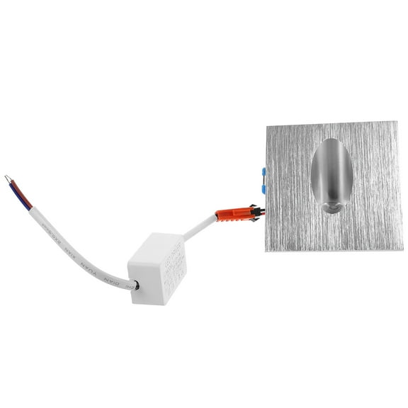 unbranded LED Square Step Stair Recessed Light Indoor Corner Light Wall Lamp Ladder Light for Hallway Basement Wall Porch (Cold White 6000-6500K)