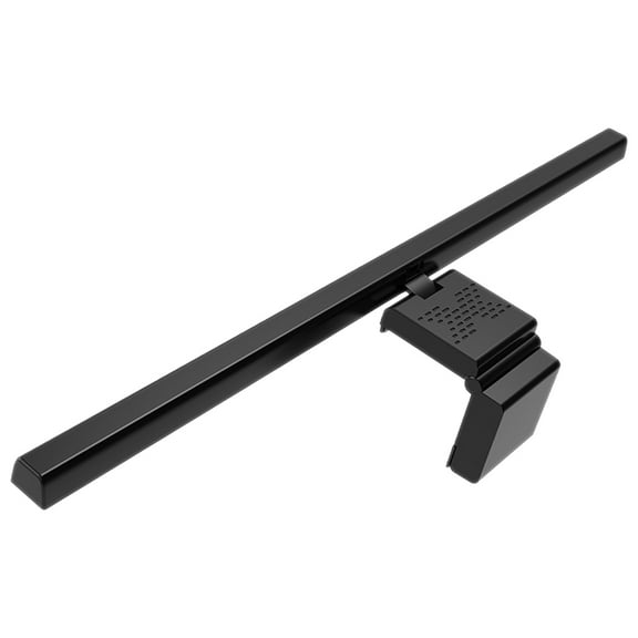 OUNONA Black Aluminum LED Desk Lamp with Adjustable Brightness, Eye-Caring Office Light for Computer Screen Use