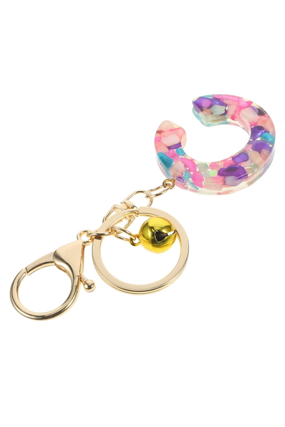 Letter Key Pendant Retractable Keychain Keys Man Mother Colorful
