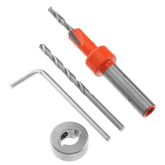 FOMIYES Multifunctional Wood Countersink Drill Bit Set with Adjustable Depth Stop and High Durability, 1 Set for Precision Woodworking