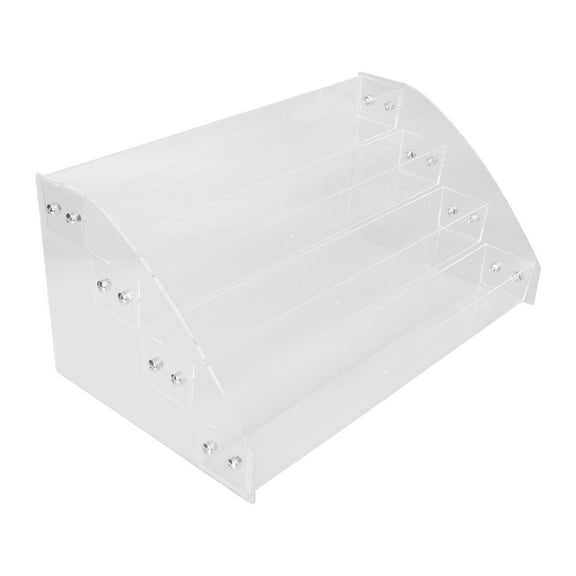 ORDDIART Makeup Rack Transparent Acrylic 1Pc Wall Mounted Simple Shape Design 12.18X7.07X5.50in