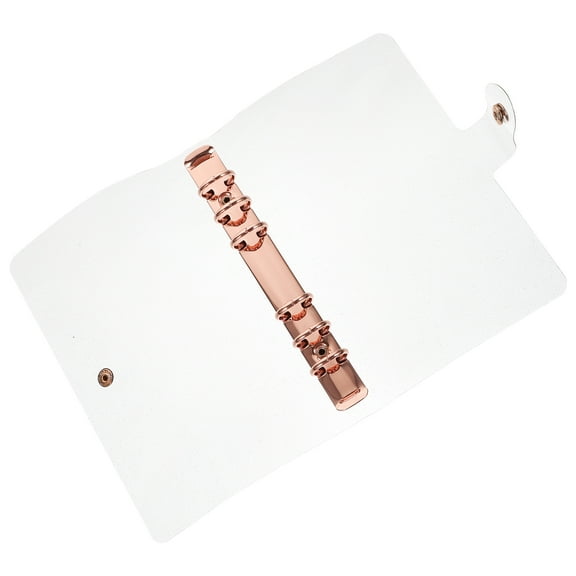 unbranded Loose Leaf Notebook Binder Notepad Case Travel 23.5X17.53X2.5CM Golden