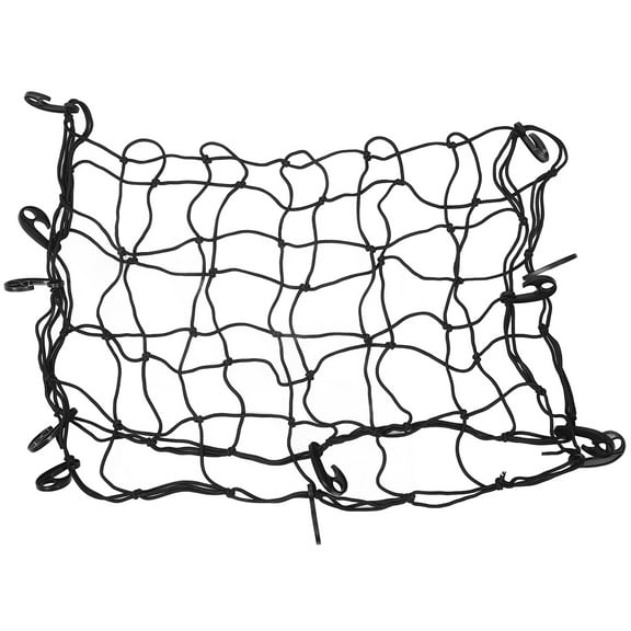 unbranded  Luggage Securing Net Trunk Organizer for Car Ceiling Cargo Pannier Rack Travel Black