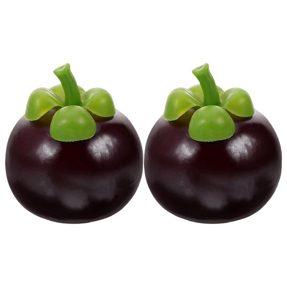 Cute Doll Dashboard Prickly Pear Car Antenna Decor 2pcs Assorted Color Foam Cartoon Mangosteen