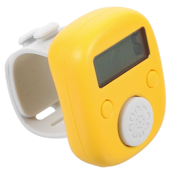 unbranded Manual Digital Counter Row Counters for Knitting Ring Yellow